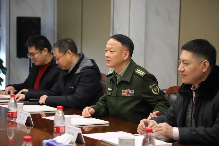 上城區(qū)區(qū)委常委、人武部部長張軍一行調(diào)研走訪中天裝飾集團(tuán)