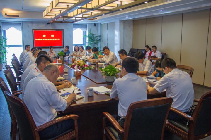 樓永良董事長率集團檢查組對裝飾集團開展工作檢查